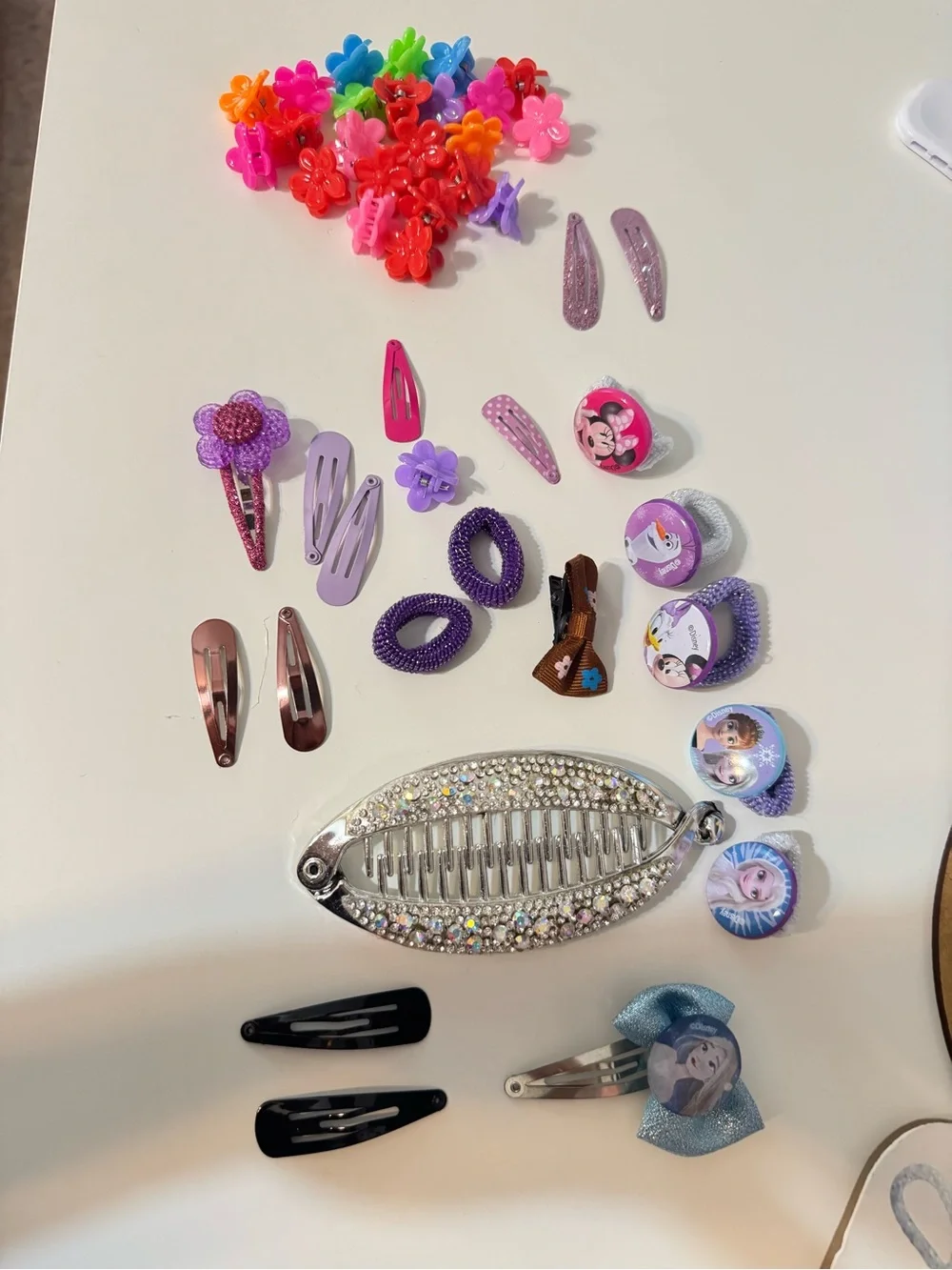 Disney Purple, Pink & Multicolor Girls Hair Clip and Accessory Set